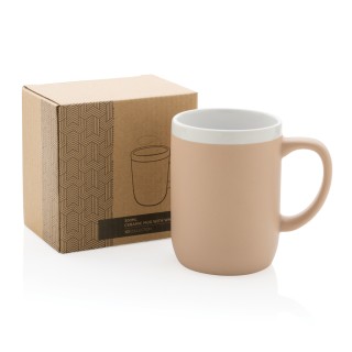 Taza con borde blanco personalizada